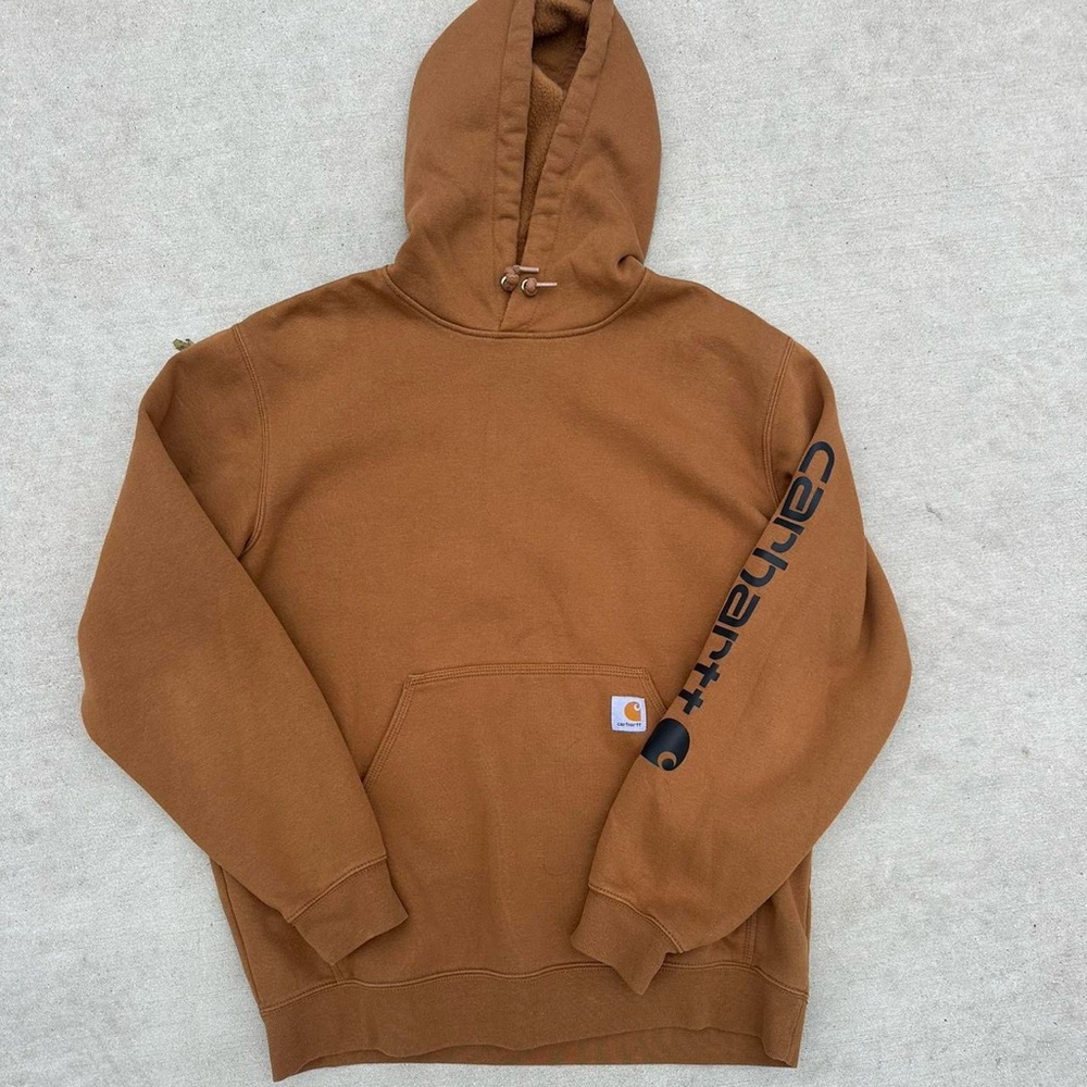 Carhartt Tan Loose Fit Hoodie